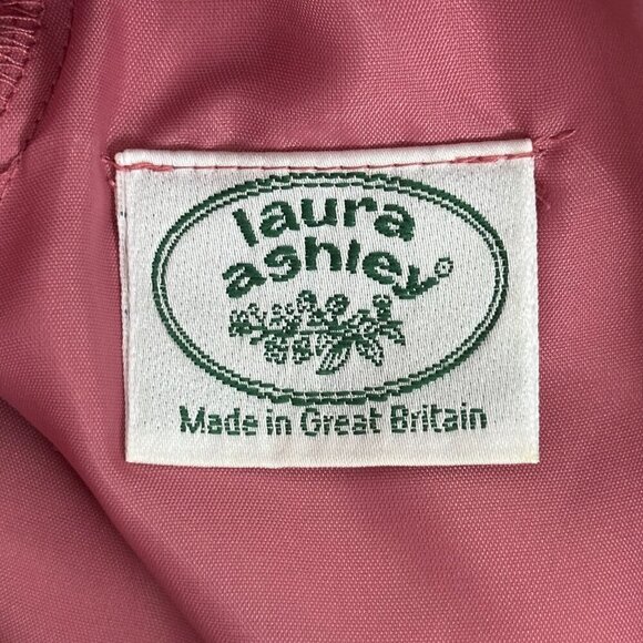 Vintage Laura Ashley Tea Length Dress Pink - Picture 4 of 10